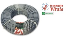 Fune Cavo Corda Acciaio Zincato 2, 3, 4, 5, 6, 8, 10mm 10/25/100mt varie misure