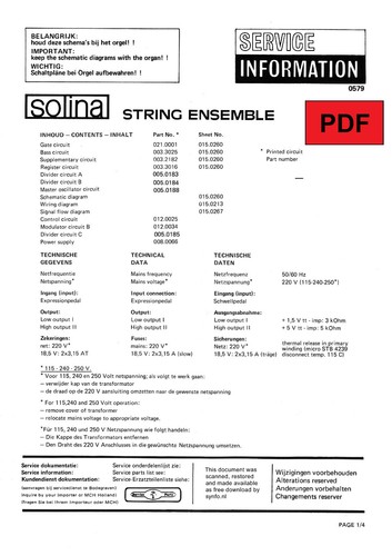 Solina string ensemble service - solina,