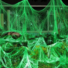 Decorazioni Di Halloween: Ragnatele, Addobbi Casa, 200G Spider Web + 30 Ragni Ne
