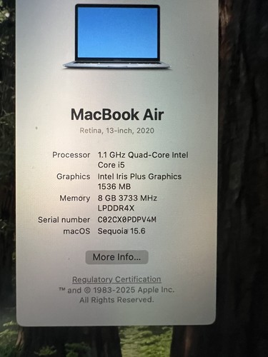 Apple macbook air 2020 - air,