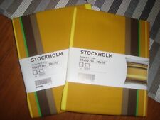 Set 2 - Copricuscini IKEA STOCKHOLM 20x20" Design Maria Vinka Giallo NUOVO