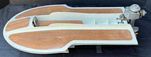 Balsa wood boat con motore - balsa,