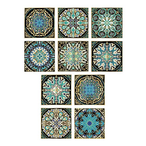 Pezzi mandala adesivo - mandala,