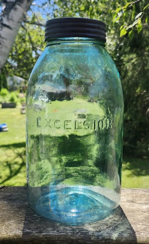 Blue excelsior glass company - blue,
