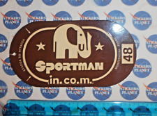 ADESIVO STICKER VINTAGE AUTOCOLLANT SPORT MEETING SPORTMAN IN.CO.M MONTECATINI