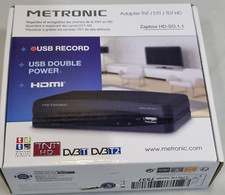 Ricevitore TV digitale terrestre TVB-T2 box Metronic Zapbox HD, USB, HDMI,SCART
