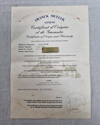 Franck muller 10000ksc - franck,