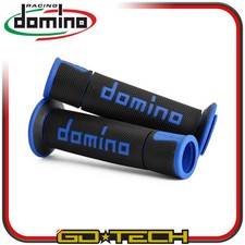 MANOPOLE DOMINO A450 MOTO SCOOTER STRADALI Nero Blu ON ROAD RACING Forate