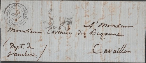 1850 piego lettera da - -,