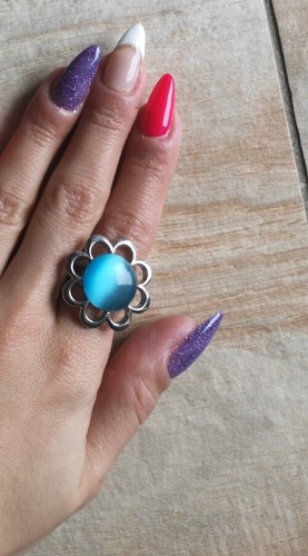 Anello fiore strass - anello,