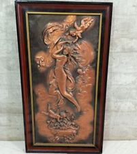 Antiquariato Affascinante Quadro Antico In Rilievo In Rame