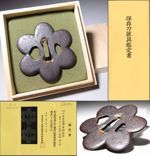 Rarissima forma tsuba myochin - rarissima,