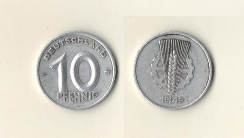 Moneta rdt pfennig - 1949, a