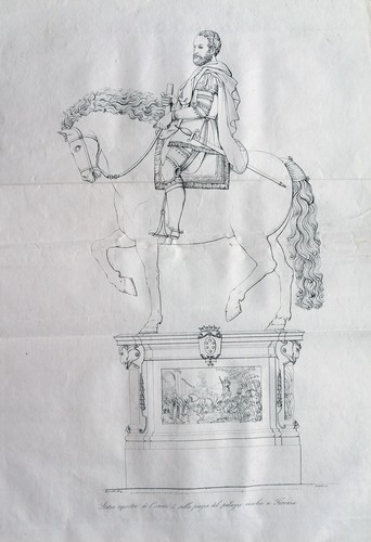 Acquaforte statua cosimo - statua,