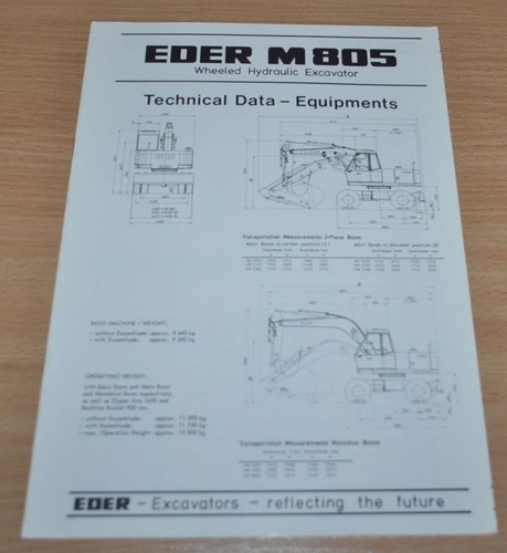 Brochure depliant dati - , tecnici