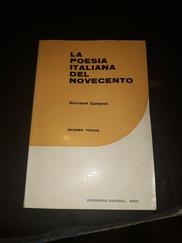 Libro poesia italiana - poesia,