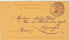 Intero Postale Regno Biglietto