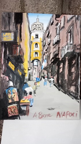 Dipinto tempera napoli - tempera, centro
