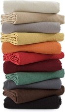 Gran Foulard Copridivano Copritutto Telo Arredo Multiuso Tinta Unita MistoCotone