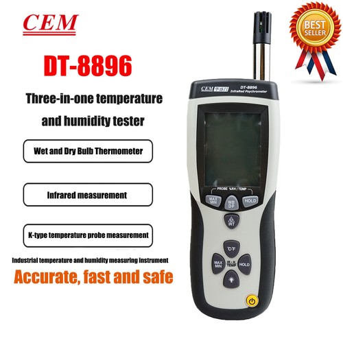 Cem 8896 psychrometer with - cem, dt-8896