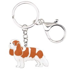DOWAY - Portachiavi da donna con ciondolo a forma di Cavalier King (Q9Z)