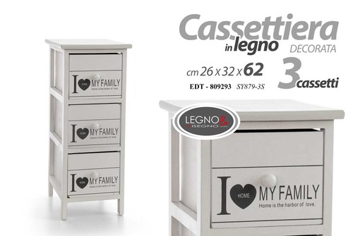 Cassettiera cassetti cuore i - cuore,