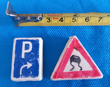 x2 GOMMA MULINO BIANCO Gommine COLLEZIONE Gadget Vintage Anni 80 CARTELLI STRADA