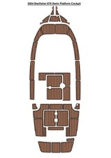 Tappetino ponte barca EVA schiuma teak piattaforma nuoto Starfisher 670 2004