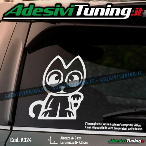 Adesivo gatto sticker decal - sticker,