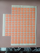 FOGLIO BLOCCO 92 FRANCOBOLLI CENT. 40 SAN MARINO 1946 STEMMI DEI CASTELLI