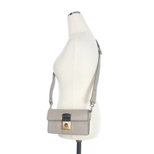 Borsa a tracolla Maison Margiela Lock SB1WD0002 grigio pelle bianca donna