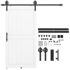 HOMCOM Porta Scorrevole Stile