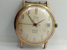 VINTAGE svizzero raro LUZ PRESTIGE AUTOMATICO 30 GIOIELLI Cal. ETA 2452 placcato oro 