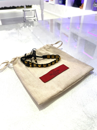 Valentino bracciale oro nero - valentino,