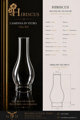 Rif 0012 campana vetro per - ,