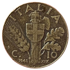 Moneta 10 Centesimi XIX Italia