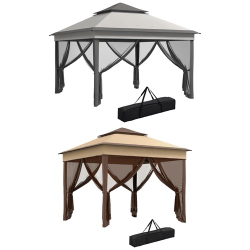 Outsunny gazebo 3x3 regolabile - gazebo,