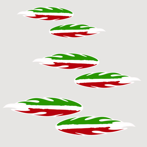 Adesivi bandiera italiana - bandiera,