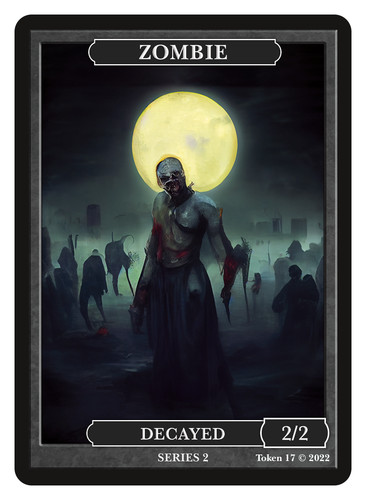 Gettone zombie con gettoni - zombie,