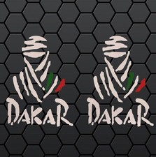 2 ADESIVO ADESIVI DAKAR BIANCO