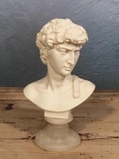 Busto scultura polvere di marmo Il David di A. Giannelli XX secolo