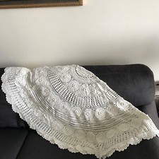 Tovaglia Vintage Bianca Tonda