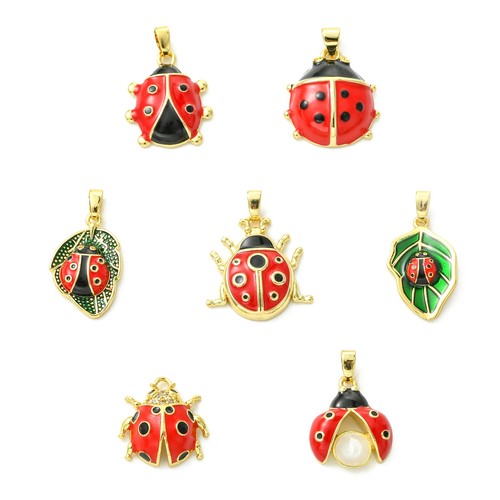 Ciondolo ottone smaltato - ottone,