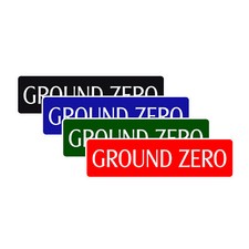 Ground Zero Novità Cartello