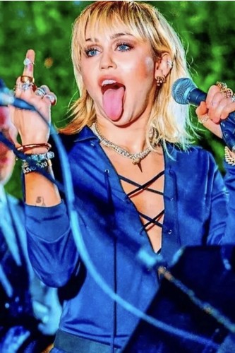 Miley cyrus with her - cyrus,