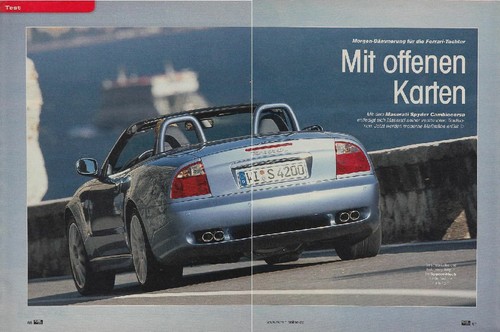Maserati spyder cambiocorsa - spyder,