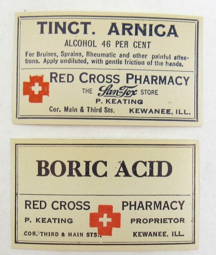C1920 croce rossa - rossa, farmacia