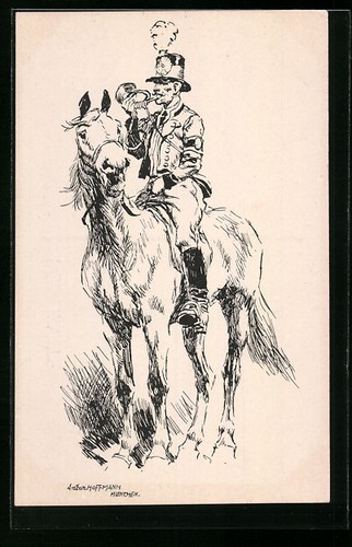 Cartolina artista anton - cartolina, d'artista