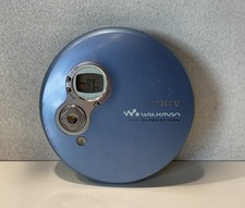 Sony Walkman D-EJ751 G-Protection Lettore CD Player Funzionante Azzurro