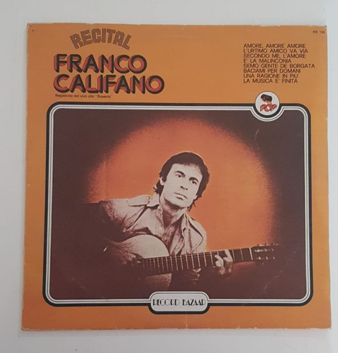 Franco califano recital - franco,
